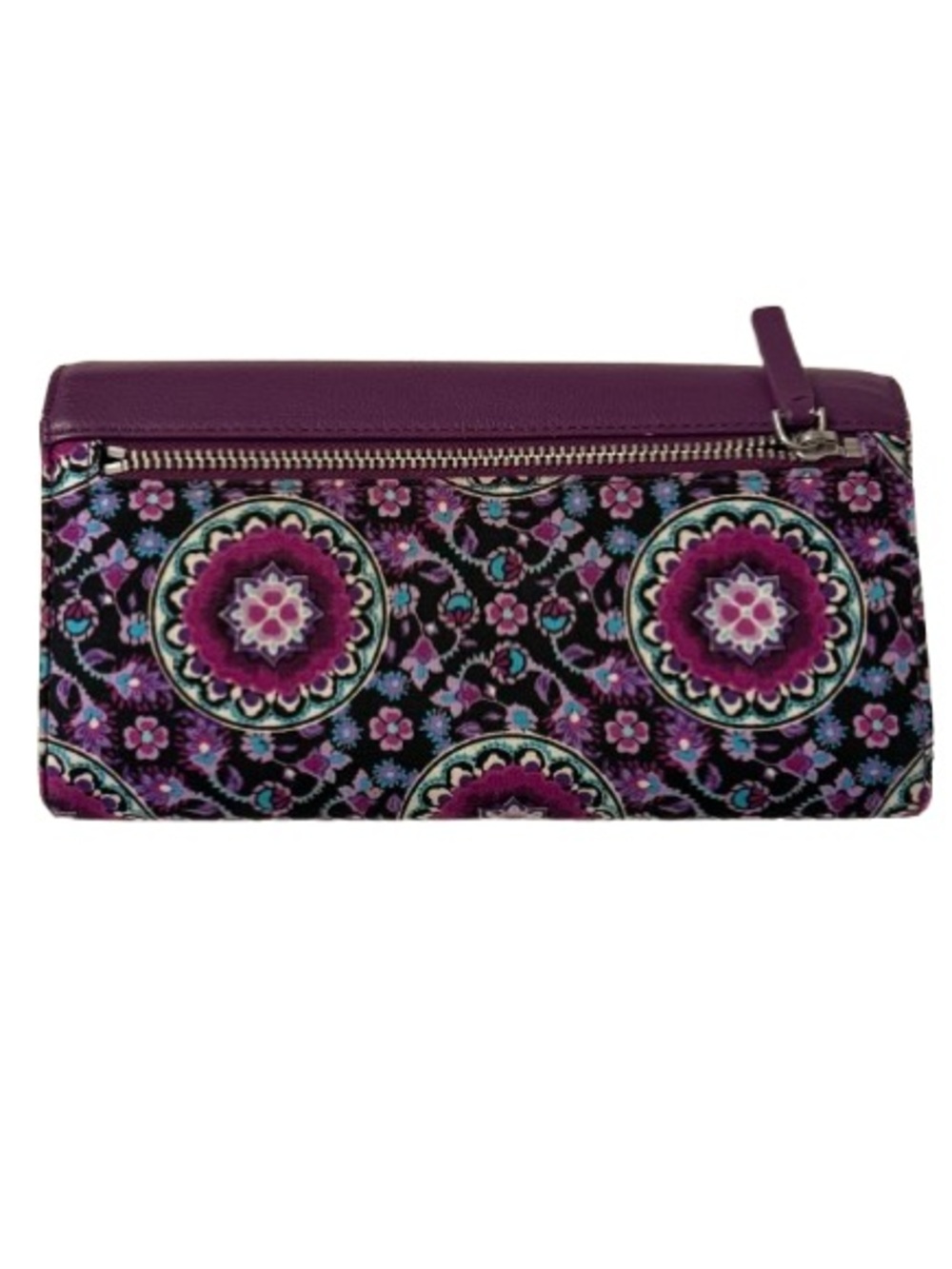 Vera Bradley RFID Audrey Wallet Dream Tapestry Purple Slim Clutch - Picture 2 of 6